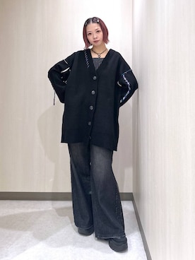 「JEANASIS（ジーナシス）のランダムアウトソールスニーカー/968688（スニーカー）」を使った、まいてぃさん（レディース・158cm）の秋コーディネート