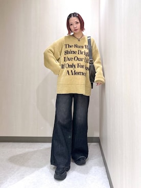 「JEANASIS（ジーナシス）のランダムアウトソールスニーカー/968688（スニーカー）」を使った、まいてぃさん（レディース・158cm）の秋コーディネート