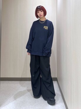 「アイテム（スウェット）」を使った、まいてぃさん（レディース・158cm・20代）の秋コーディネート