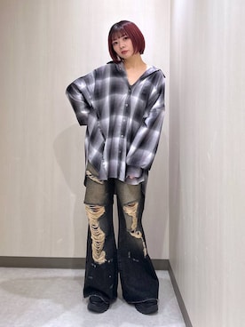 「JEANASIS（ジーナシス）のランダムアウトソールスニーカー/968688（スニーカー）」を使った、まいてぃさん（レディース・158cm）の秋コーディネート