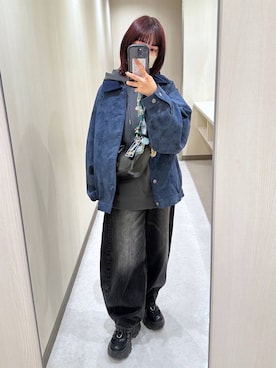 「アイテム（ブルゾン）」を使った、まいてぃさん（レディース・158cm・20代）の秋コーディネート