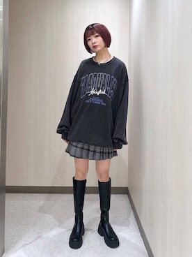 「アイテム（スウェット）」を使った、まいてぃさん（レディース・158cm・20代）の夏コーディネート