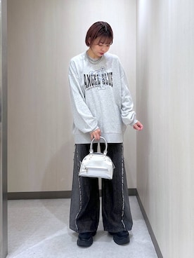 「アイテム（スウェット）」を使った、まいてぃさん（レディース・158cm・20代）の夏コーディネート