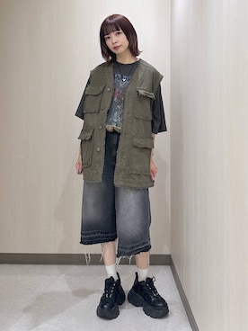「PAGEBOY（ページボーイ）のアイテム」を使った、まいてぃさん（レディース・158cm）の夏コーディネート