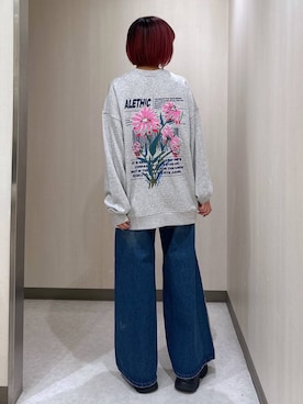 「JEANASIS（ジーナシス）のランダムアウトソールスニーカー/968688（スニーカー）」を使った、まいてぃさん（レディース・158cm）の秋コーディネート