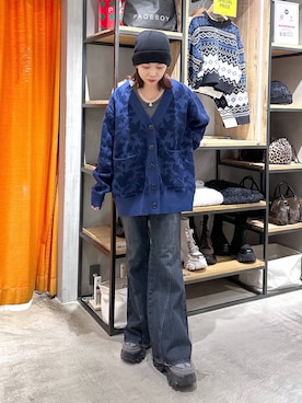 「アイテム（カーディガン/ボレロ）」を使った、まいてぃさん（レディース・158cm・20代）の冬コーディネート