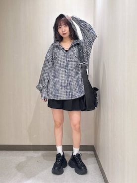 「PAGEBOY（ページボーイ）の【ステンレス素材】ロングボールチェーンネックレス（ネックレス）」を使った、まいてぃさん（レディース・158cm）の夏コーディネート