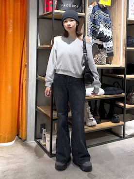 「PAGEBOY（ページボーイ）のアイテム（バッグ）」を使った、まいてぃさん（レディース・158cm）の冬コーディネート