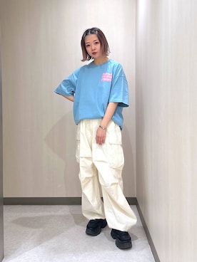 「JEANASIS（ジーナシス）のランダムアウトソールスニーカー/968688（スニーカー）」を使った、まいてぃさん（レディース・158cm）の春コーディネート