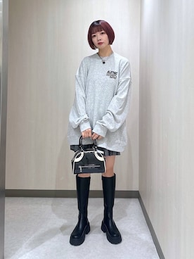 「アイテム（スウェット）」を使った、まいてぃさん（レディース・158cm・20代）の夏コーディネート