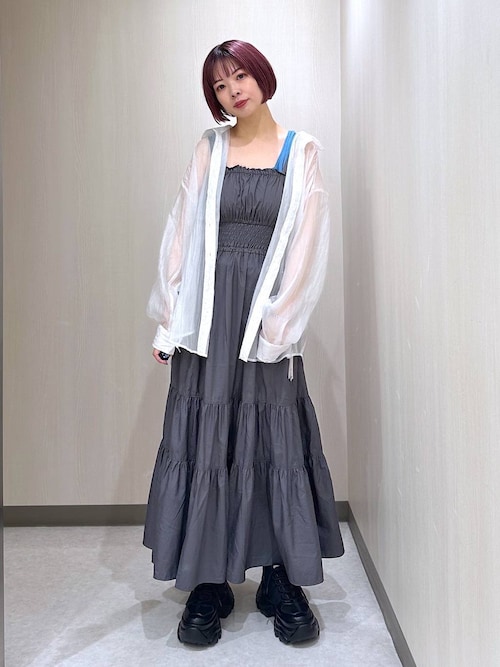 セール】ミントヤーンスクエアネックタンク（タンクトップ