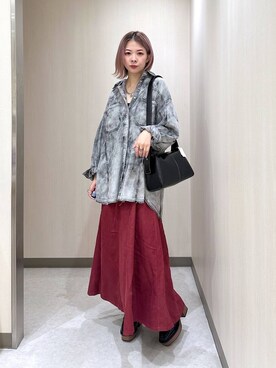 「PBLIM（ページボーイリム）のアイテム（アクセサリー）」を使った、まいてぃさん（レディース・158cm）の秋コーディネート