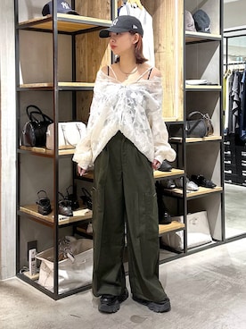 「PAGEBOY（ページボーイ）のアイテム（帽子）」を使った、まいてぃさん（レディース・158cm）の春コーディネート