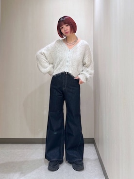 「JEANASIS（ジーナシス）のランダムアウトソールスニーカー/968688（スニーカー）」を使った、まいてぃさん（レディース・158cm）の秋コーディネート