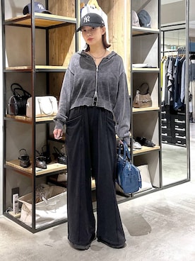 「PAGEBOY（ページボーイ）のアイテム（帽子）」を使った、まいてぃさん（レディース・158cm）の春コーディネート