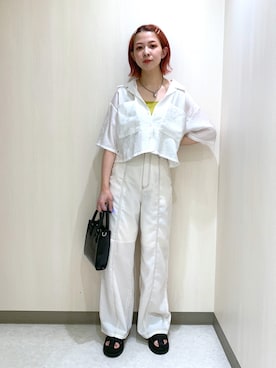 「ステッチ」｜まいてぃさん（レディース・158cm・20代）の夏コーディネート
