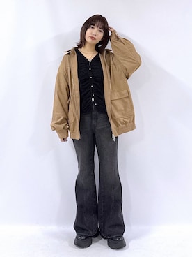 「アイテム（パンツ）」を使った、まいてぃさん（レディース・158cm・20代）の秋コーディネート