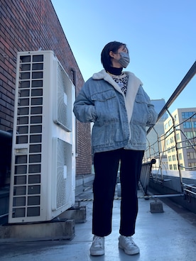 「emi+（エミプラス）のアイテム（ジャケット/アウター）」を使った、aiko.sさん（レディース・152cm）の冬コーディネート