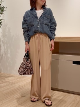 「Jena espace merveilleux（ジェナ　エスパスメルヴェイユ）のアイテム（バッグ、その他）」を使った、tanuki0425さん（レディース・154cm）の秋コーディネート