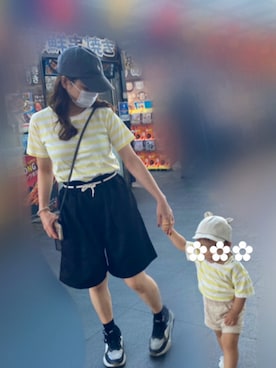 「お揃いコーデ」｜「アイテム（帽子）」を使った、あやちゃんさん（レディース・153cm）の秋コーディネート