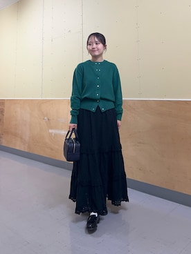 「アイテム（ボストンバッグ）」を使った、rikoさん（レディース・154cm・20代）の秋コーディネート
