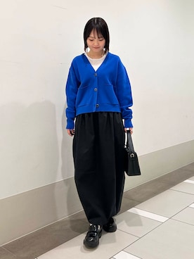 「冬の差し色コーデ」｜rikoさん（レディース・154cm）の冬コーディネート