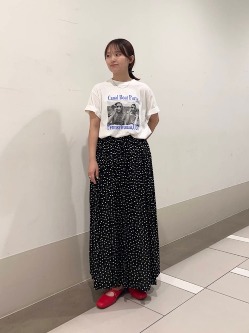 ドットギャザースカート