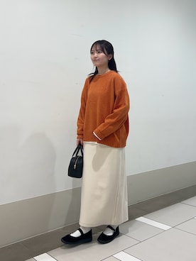 「アイテム（ボストンバッグ）」を使った、rikoさん（レディース・154cm・20代）の秋コーディネート