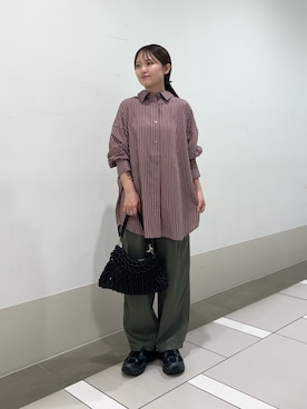 「RODE SKO（ロデスコ）のアイテム」を使った、rikoさん（レディース・154cm）の夏コーディネート