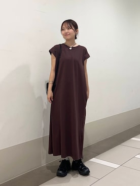 「アイテム（チョーカー）」を使った、rikoさん（レディース・154cm）の夏コーディネート