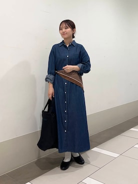 「アイテム（バンダナ/スカーフ）」を使った、rikoさん（レディース・154cm）の夏コーディネート
