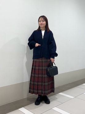 「URBAN RESEARCH DOORS（アーバンリサーチドアーズ）のトラックソールブーツ（ブーツ）」を使った、rikoさん（レディース・154cm）の秋コーディネート