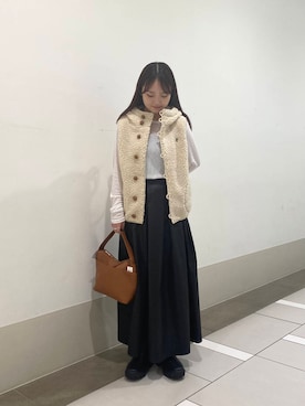 「秋服」｜「アイテム（その他アウター）」を使った、rikoさん（レディース・154cm）の秋コーディネート