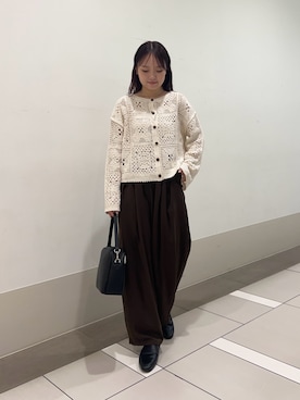 「URBAN RESEARCH DOORS（アーバンリサーチドアーズ）の2WAYスクエアショルダーバッグ（ショルダーバッグ）」を使った、rikoさん（レディース・154cm）の夏コーディネート