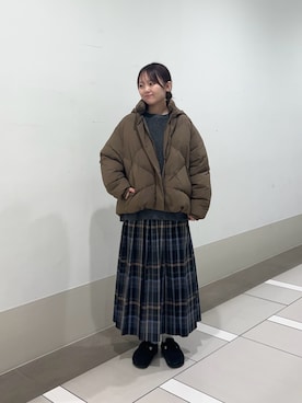 「アイテム（その他トップス）」を使った、rikoさん（レディース・154cm）の冬コーディネート