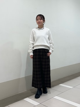 「アイテム（スカート）」を使った、rikoさん（レディース・154cm・20代）の秋コーディネート