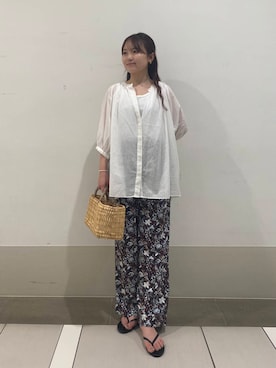 「アイテム（インテリア雑貨）」を使った、rikoさん（レディース・154cm）の夏コーディネート