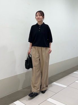 「アイテム（ポロシャツ）」を使った、rikoさん（レディース・154cm・20代）の夏コーディネート