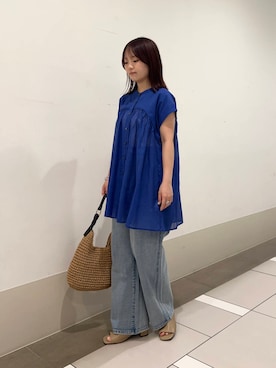 URBAN RESEARCH DOORS - インドコットンタックブラウス URBAN RESEARCH DOORS アーバン URBAN RESEARCH DOORS（アーバンリサーチドアーズ）の「インド