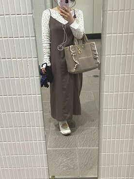 週3大学生さん（レディース・153cm）の秋コーディネート