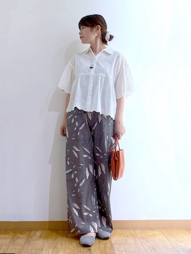 「SHOO・LA・RUE（シューラルー）のアイテム（その他パンツ）」を使った、かのさん（レディース・157cm）の秋コーディネート
