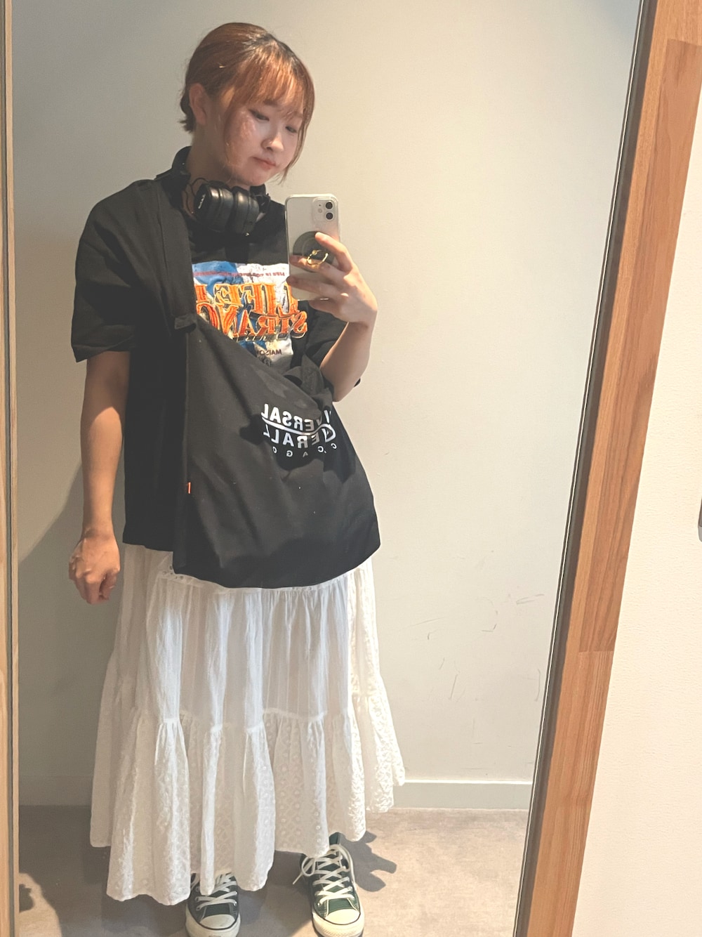 「Bleu Bleuetのアイテム（スカート、ホワイト系）」を使った、ekoeko0106さん（レディース・154cm）の夏コーディネートの1枚目の写真