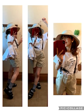 「おちびさん」｜「アイテム（アクセサリー）」を使った、itsumicchiさん（レディース・151cm）の夏コーディネート
