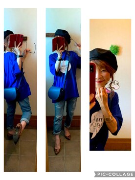 「おちびさん」｜「アイテム（ハンチング/ベレー帽）」を使った、itsumicchiさん（レディース・151cm）の夏コーディネート