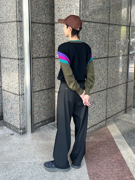 「アイテム（帽子）」を使った、Rionさん（レディース・163cm）の冬コーディネート