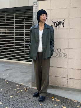 「アイテム（ジャケット/アウター）」を使った、Rionさん（レディース・163cm）の冬コーディネート