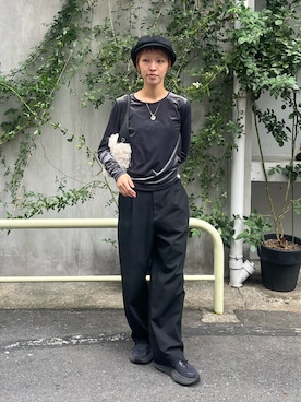 「アイテム（キャスケット）」を使った、Rionさん（レディース・163cm）の秋コーディネート