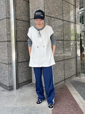 「アイテム（帽子）」を使った、Rionさん（レディース・163cm）の秋コーディネート
