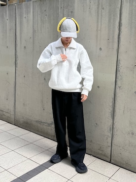 「アイテム（帽子）」を使った、Rionさん（レディース・163cm）の秋コーディネート