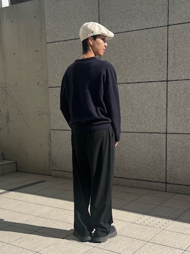 「アイテム（スラックス）」を使った、Rionさん（レディース・163cm）の秋コーディネート